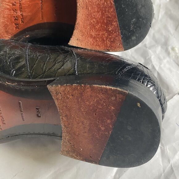 MEZLAN Platinum Crocodile Leather Oxford Kingman Dress Shoes US Mens 8 M main image 13